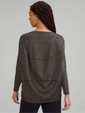 Lululemon /// Women’s Back in Action Long Sleeve Shirt - Sparkle - Size 4 *NWT*